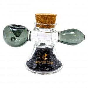 High Point Glass - 3.5" One Of A Kind Built-In Jar Hand Pipe [GJ209]